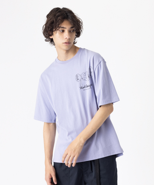 Mark Gonzales（マーク・ゴンザレス）の「【Mark Gonzales / マークゴンザレス】 別注 モノクロ バックプリント Tシャツ（Tシャツ/カットソー・メンズ・ホワイト/ブラック/ベージュ/ライラック・46/48）」の7枚目の写真