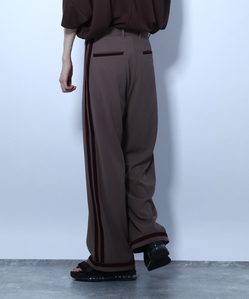 HARE（ハレ）の「ベルベットダブルラインパンツ(HARE)（その他パンツ・メンズ・ブラウン系その他/ブラック・SMALL/MEDIUM）」の16枚目の写真