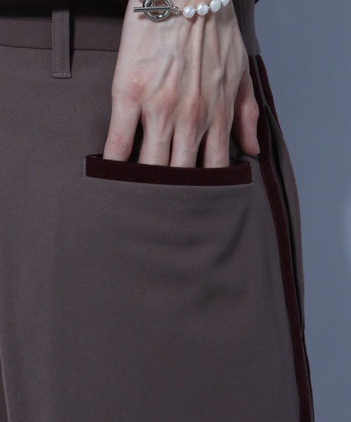 HARE（ハレ）の「ベルベットダブルラインパンツ(HARE)（その他パンツ・メンズ・ブラウン系その他/ブラック・SMALL/MEDIUM）」の15枚目の写真