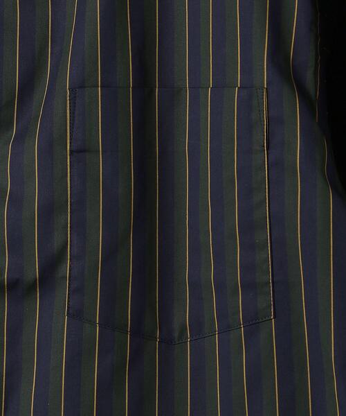 green label relaxing by 風早ゆうた（グリーンレーベルリラクシングバイカゼハヤユウタ）の「＜風早ゆうた（WEARISTA）×green label relaxing＞ブリティッシュ ストライプ 5分袖 オープンカラー シャツ（シャツ/ブラウス・メンズ・ダークグリーン/ネイビー・MEDIUM/LARGE）」の20枚目の写真