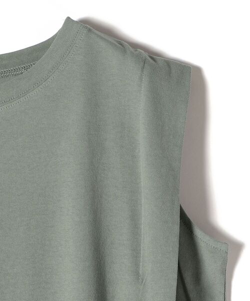 SHIPS（シップス）の「ドライタッチノースリーブタックワンピース（ワンピース・レディース・ブラウン/ライトグリーン/ブラック・ONE SIZE）」の6枚目の写真