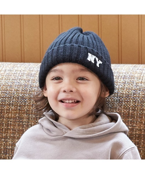 petit main(プティマイン)の「【撥水】アソートビーニー(ニットキャップ/ビーニー・キッズ・パープル/ライトピンク/ライトグリーン/ブラック/アイボリー/ベージュ・50cm/52cm/54cm)」の16枚目の写真