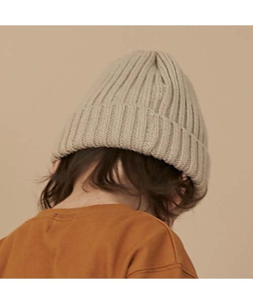 petit main(プティマイン)の「【撥水】アソートビーニー(ニットキャップ/ビーニー・キッズ・パープル/ライトピンク/ライトグリーン/ブラック/アイボリー/ベージュ・50cm/52cm/54cm)」の14枚目の写真