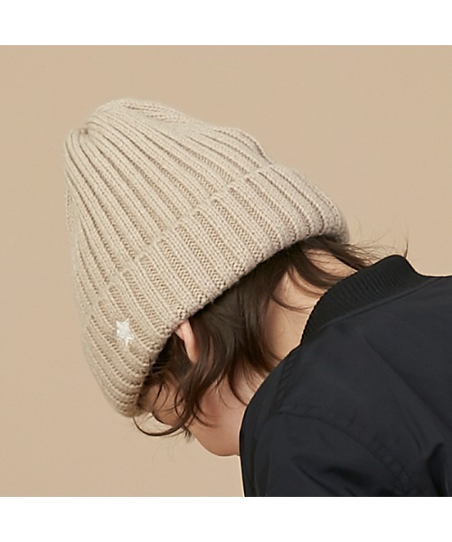 petit main(プティマイン)の「【撥水】アソートビーニー(ニットキャップ/ビーニー・キッズ・パープル/ライトピンク/ライトグリーン/ブラック/アイボリー/ベージュ・50cm/52cm/54cm)」の12枚目の写真