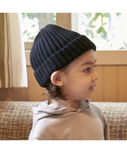 petit main(プティマイン)の「【撥水】アソートビーニー(ニットキャップ/ビーニー・キッズ・パープル/ライトピンク/ライトグリーン/ブラック/アイボリー/ベージュ・50cm/52cm/54cm)」の11枚目の写真