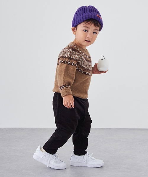 petit main(プティマイン)の「【撥水】アソートビーニー(ニットキャップ/ビーニー・キッズ・パープル/ライトピンク/ライトグリーン/ブラック/アイボリー/ベージュ・50cm/52cm/54cm)」の9枚目の写真