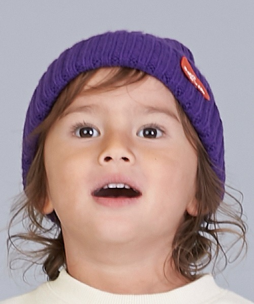 petit main(プティマイン)の「【撥水】アソートビーニー(ニットキャップ/ビーニー・キッズ・パープル/ライトピンク/ライトグリーン/ブラック/アイボリー/ベージュ・50cm/52cm/54cm)」の22枚目の写真