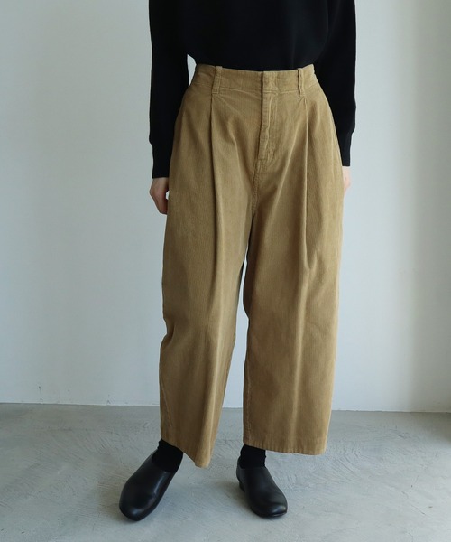 yuni（ユニ　）の「コットン/corduroy product dye　back gum パンツ（その他パンツ・レディース・グレー/キナリ/ピンク/カーキ・S/M）」の3枚目の写真