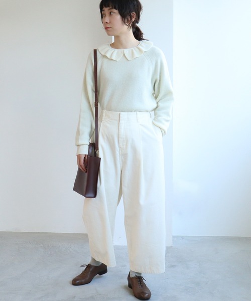 yuni（ユニ　）の「コットン/corduroy product dye　back gum パンツ（その他パンツ・レディース・グレー/キナリ/ピンク/カーキ・S/M）」の17枚目の写真