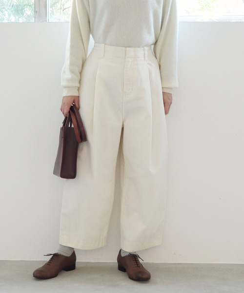 yuni（ユニ　）の「コットン/corduroy product dye　back gum パンツ（その他パンツ・レディース・グレー/キナリ/ピンク/カーキ・S/M）」の5枚目の写真