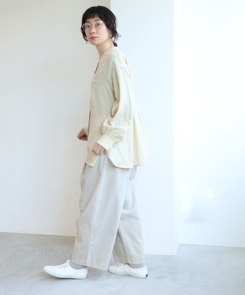 yuni（ユニ　）の「コットン/corduroy product dye　back gum パンツ（その他パンツ・レディース・グレー/キナリ/ピンク/カーキ・S/M）」の18枚目の写真