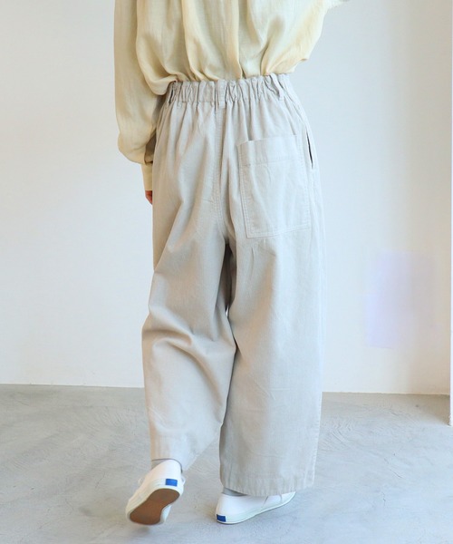 yuni（ユニ　）の「コットン/corduroy product dye　back gum パンツ（その他パンツ・レディース・グレー/キナリ/ピンク/カーキ・S/M）」の6枚目の写真