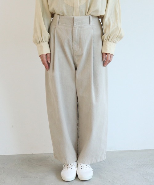 yuni（ユニ　）の「コットン/corduroy product dye　back gum パンツ（その他パンツ・レディース・グレー/キナリ/ピンク/カーキ・S/M）」の16枚目の写真
