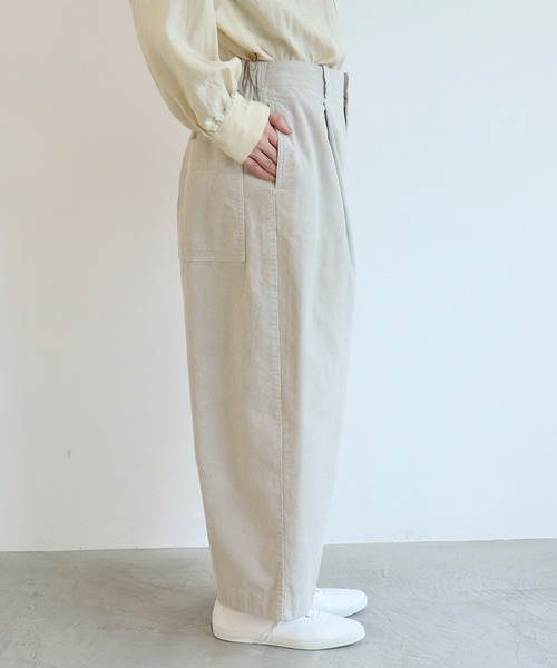 yuni（ユニ　）の「コットン/corduroy product dye　back gum パンツ（その他パンツ・レディース・グレー/キナリ/ピンク/カーキ・S/M）」の14枚目の写真