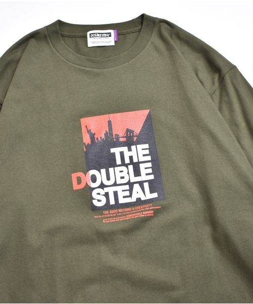 DOUBLE STEAL（ダブルスティール）の「NY City Logo 長袖Tシャツ（Tシャツ/カットソー・メンズ・ホワイト/ブラック/アーミー・MEDIUM/LARGE/X-LARGE）」の12枚目の写真
