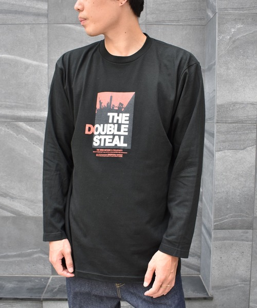 DOUBLE STEAL（ダブルスティール）の「NY City Logo 長袖Tシャツ（Tシャツ/カットソー・メンズ・ホワイト/ブラック/アーミー・MEDIUM/LARGE/X-LARGE）」の4枚目の写真