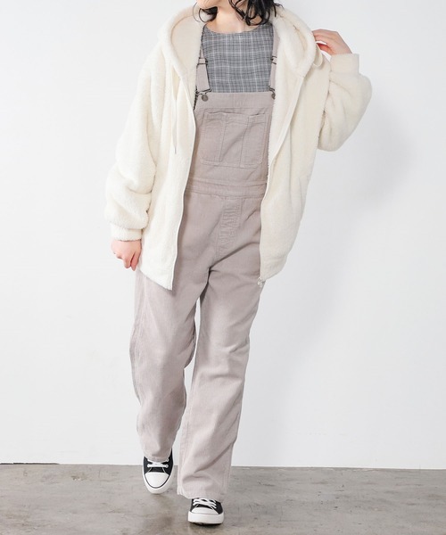 Honeys（ハニーズ）の「オーバーオール（サロペット/オーバーオール・レディース・ベージュ/グレー/アイボリー/モカ・LL/S/M/L）」の18枚目の写真