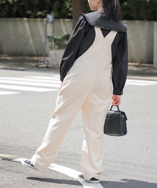 Honeys（ハニーズ）の「オーバーオール（サロペット/オーバーオール・レディース・ベージュ/グレー/アイボリー/モカ・LL/S/M/L）」の21枚目の写真