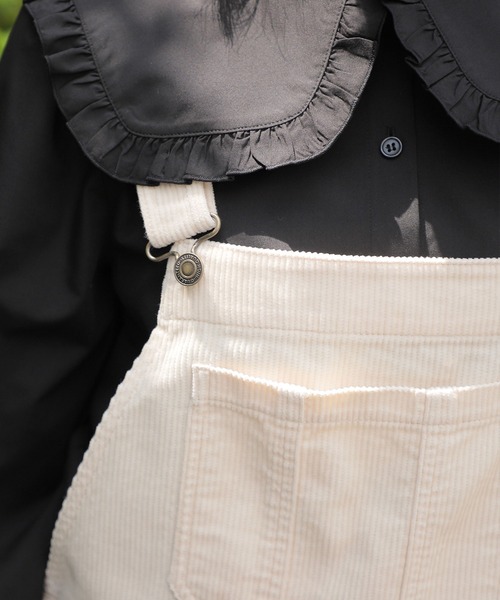 Honeys（ハニーズ）の「オーバーオール（サロペット/オーバーオール・レディース・ベージュ/グレー/アイボリー/モカ・LL/S/M/L）」の14枚目の写真