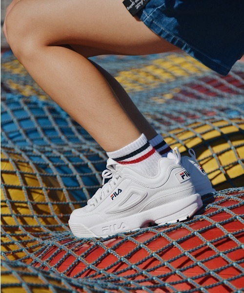 FILA(フィラ)の「ディスラプター2 PS / DISRUPTOR 2 PS / 厚底スニーカー(スニーカー・キッズ・ホワイト・18.0cm/19.0cm/20.0cm/21.0cm)」の2枚目の写真
