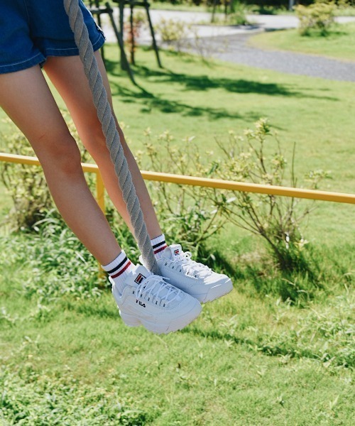 FILA(フィラ)の「ディスラプター2 PS / DISRUPTOR 2 PS / 厚底スニーカー(スニーカー・キッズ・ホワイト・18.0cm/19.0cm/20.0cm/21.0cm)」の7枚目の写真