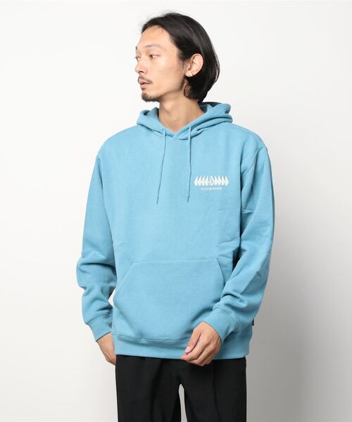 VOLCOM(ボルコム)の「VOLCOM/ボルコム ルーズシルエット ブランドロゴパーカー A4132104(パーカー・メンズ・ブラック/ブルー・S/M/L/XL)」の5枚目の写真