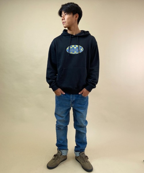 VOLCOM(ボルコム)の「VOLCOM/ボルコム ルーズシルエット ブランドロゴパーカー A4132104(パーカー・メンズ・ブラック/ブルー・S/M/L/XL)」の18枚目の写真
