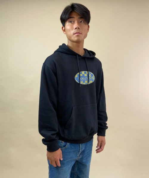 VOLCOM(ボルコム)の「VOLCOM/ボルコム ルーズシルエット ブランドロゴパーカー A4132104(パーカー・メンズ・ブラック/ブルー・S/M/L/XL)」の15枚目の写真
