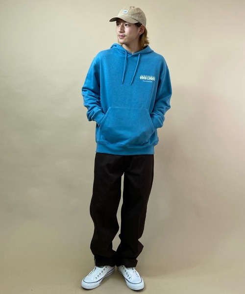 VOLCOM(ボルコム)の「VOLCOM/ボルコム ルーズシルエット ブランドロゴパーカー A4132104(パーカー・メンズ・ブラック/ブルー・S/M/L/XL)」の12枚目の写真