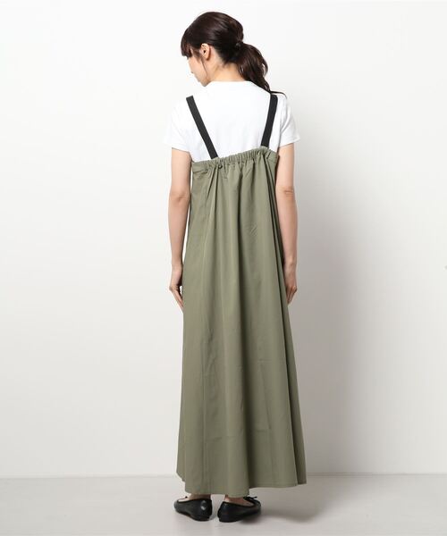 Samansa Mos2 blue（サマンサモスモスブルー）の「ベルトジャンスカ（ジャンパースカート・レディース・ベージュ/ブラック/カーキ・ﾌﾘ-）」の5枚目の写真