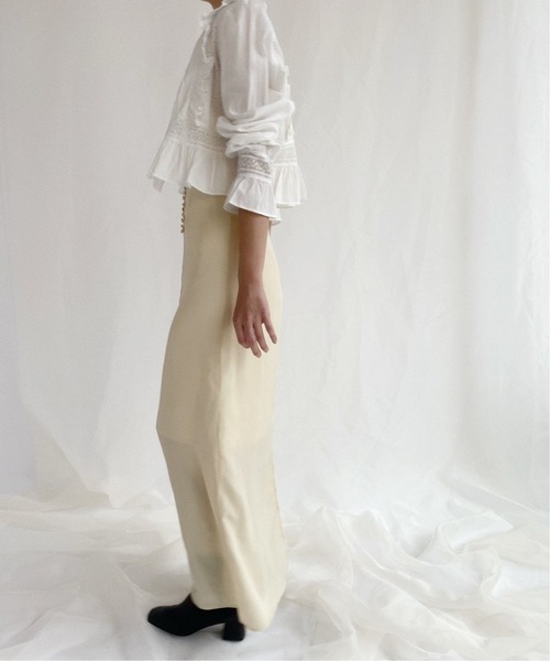 Charles Chaton（シャルルシャトン）の「コットンフリルブラウス（シャツ/ブラウス・レディース・ホワイト・FREE）」の2枚目の写真