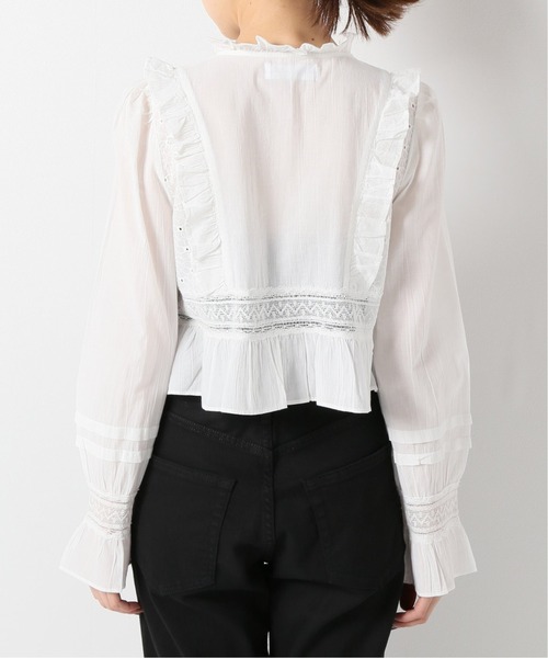 Charles Chaton（シャルルシャトン）の「コットンフリルブラウス（シャツ/ブラウス・レディース・ホワイト・FREE）」の5枚目の写真