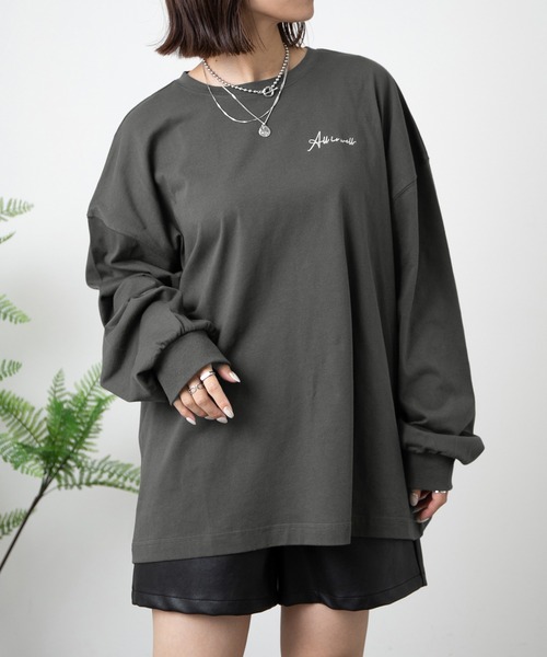 PairPair（ペアペア）の「バックフォトプリントロンT(ユニセックス)（Tシャツ/カットソー・メンズ・ベージュ/オートミール/スミクロ/グレイッシュブルー・FREE）」の9枚目の写真