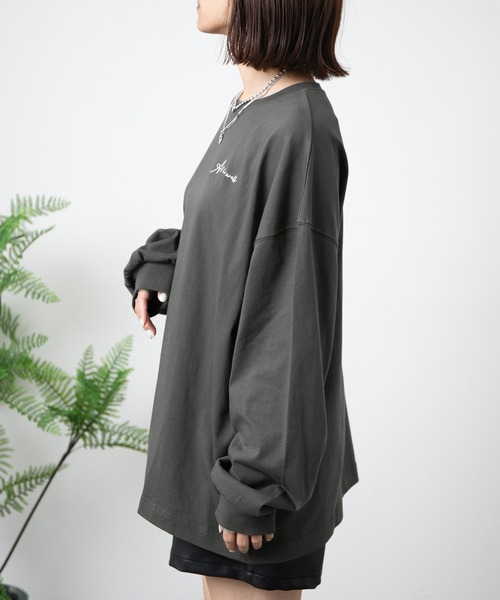 PairPair（ペアペア）の「バックフォトプリントロンT(ユニセックス)（Tシャツ/カットソー・メンズ・ベージュ/オートミール/スミクロ/グレイッシュブルー・FREE）」の10枚目の写真