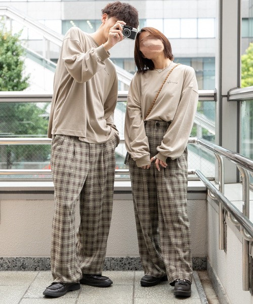 PairPair（ペアペア）の「バックフォトプリントロンT(ユニセックス)（Tシャツ/カットソー・メンズ・ベージュ/オートミール/スミクロ/グレイッシュブルー・FREE）」の17枚目の写真