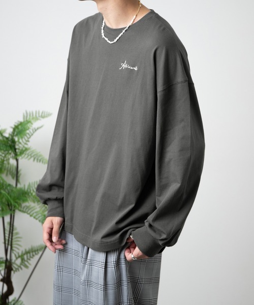 PairPair（ペアペア）の「バックフォトプリントロンT(ユニセックス)（Tシャツ/カットソー・メンズ・ベージュ/オートミール/スミクロ/グレイッシュブルー・FREE）」の14枚目の写真