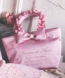 Maison de FLEUR | ピンクピンクピンクフリルハンドルトートバッグ(トートバッグ)