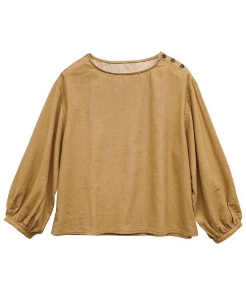 GeeRA(ジーラ)の「配色ステッチ袖ボリュームブラウス(シャツ/ブラウス・レディース・キャメル/アイボリー・LARGE/MEDIUM/X-LARGE)」の5枚目の写真