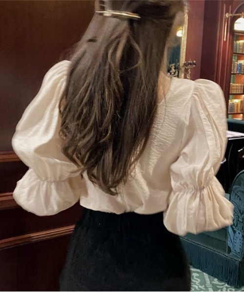 SONA（ソナ）の「SONYUNARA スクエアネックパフブラウス（シャツ/ブラウス・レディース・クリーム・FREE）」の11枚目の写真