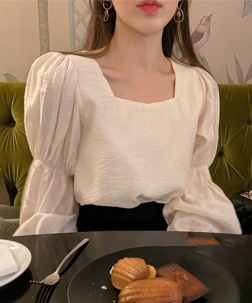 SONA（ソナ）の「SONYUNARA スクエアネックパフブラウス（シャツ/ブラウス・レディース・クリーム・FREE）」の13枚目の写真