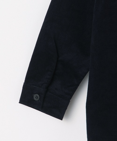 b・ROOM（ビールーム）の「コーデュロイビッグシルエット長袖シャツ（シャツ/ブラウス・キッズ・ネイビー/キャメル/ブルーグレー/アイボリー・100cm/120cm/90cm/110cm/130cm）」の14枚目の写真