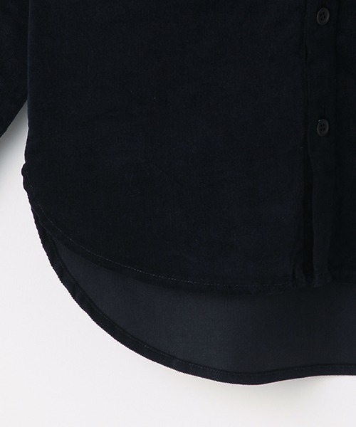 b・ROOM（ビールーム）の「コーデュロイビッグシルエット長袖シャツ（シャツ/ブラウス・キッズ・ネイビー/キャメル/ブルーグレー/アイボリー・100cm/120cm/90cm/110cm/130cm）」の11枚目の写真