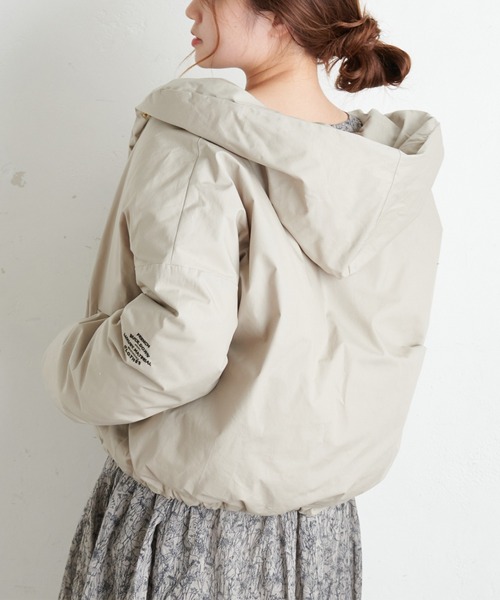 PUAL CE CIN（ピュアルセシン）の「フレンチダックダウンジャケット（ダウンジャケット/コート・レディース・ブラック/ベージュ/グレイッシュベージュ・FREE）」の5枚目の写真