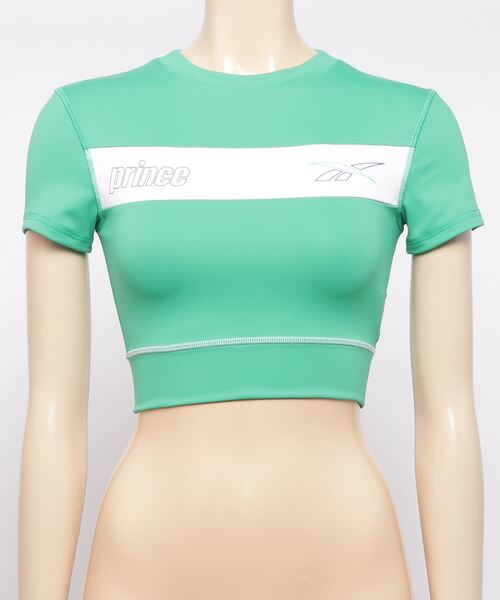 Reebok(リーボック)の「プリンス クロップ トップス / Prince Crop Top(Tシャツ/カットソー・レディース・ライトグリーン/ピンク・SMALL/MEDIUM/LARGE/X-LARGE)」の9枚目の写真