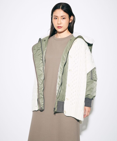 GRACE CLASS（グレースクラス）の「ニットコンビミリタリージャケット