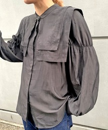 襟付ブラウス