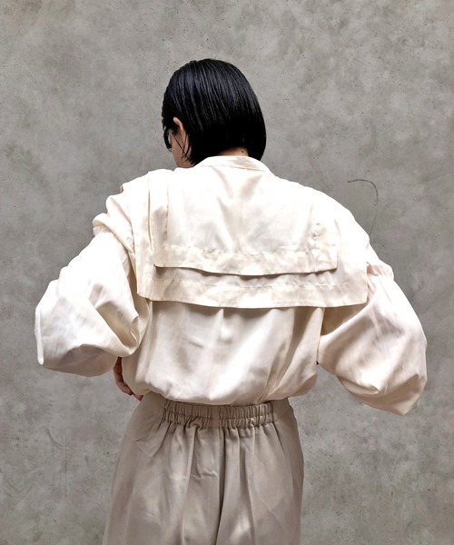 Omekashi（オメカシ）の「襟付ブラウス（シャツ/ブラウス・レディース・ブラック/オフホワイト/アイボリー/ホワイト・FREE）」の13枚目の写真