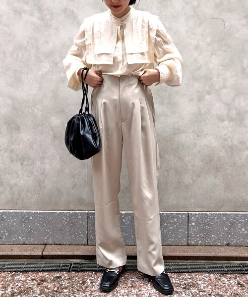 Omekashi（オメカシ）の「襟付ブラウス（シャツ/ブラウス・レディース・ブラック/オフホワイト/アイボリー/ホワイト・FREE）」の14枚目の写真