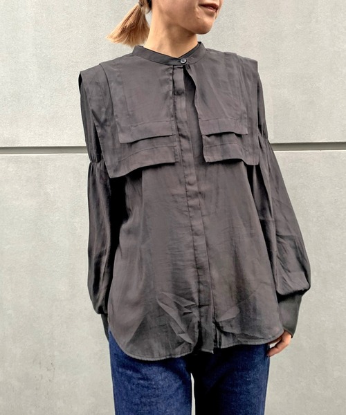 Omekashi（オメカシ）の「襟付ブラウス（シャツ/ブラウス・レディース・ブラック/オフホワイト/アイボリー/ホワイト・FREE）」の15枚目の写真