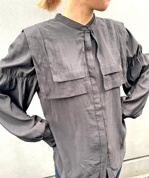 Omekashi（オメカシ）の「襟付ブラウス（シャツ/ブラウス・レディース・ブラック/オフホワイト/アイボリー/ホワイト・FREE）」の8枚目の写真